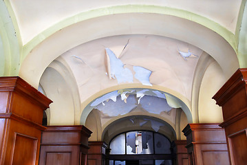 Image showing Ceiling of ruined building