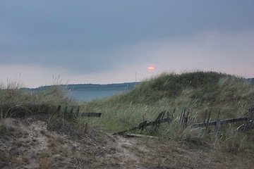 Image showing sunset on tylø beach