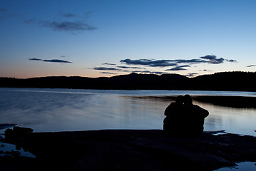 Image showing couple in sunset