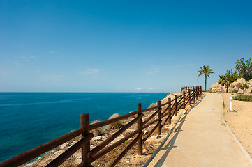 Image showing Coastal footpath