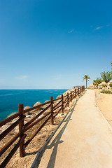 Image showing Coastal footpath