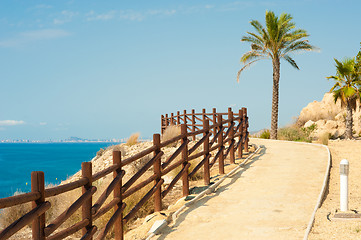 Image showing Coastal footpath