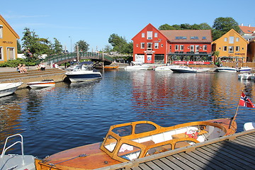 Image showing Fiskebrygga i Kristiansand