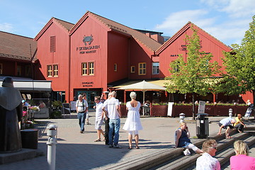 Image showing Fiskebrygga in Kristiansand