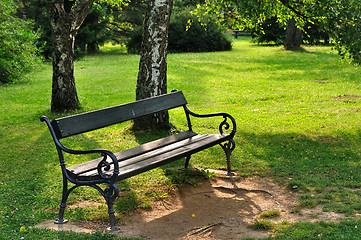 Image showing Bench in park