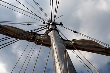 Image showing mast of boat