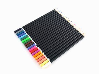 Image showing Colored Pencils on White