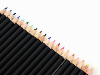 Image showing Sharpened Colored Pencils