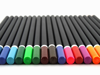 Image showing Colored Pencil Ends