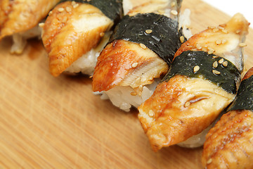 Image showing Eel sushi