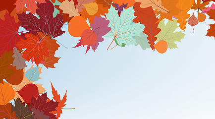 Image showing Autumn colorful background. EPS 8