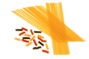 Image showing Fusilli and Spaghetti Pasta