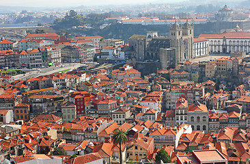 Image showing Portugal. Porto. Aerial view over the city Portugal. Porto. Aeri