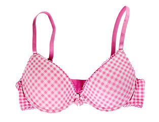 Image showing red checkered bra