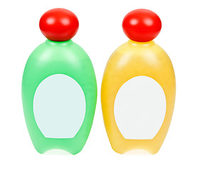 Image showing two bottles of shampoo