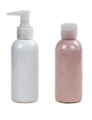 Image showing two plastic bottle makeup 