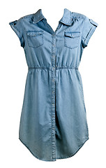 Image showing blue denim dress