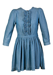 Image showing blue denim dress