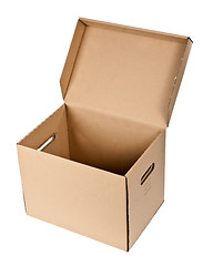 Image showing open cardboard box