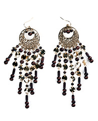 Image showing pair of beautiful earrings