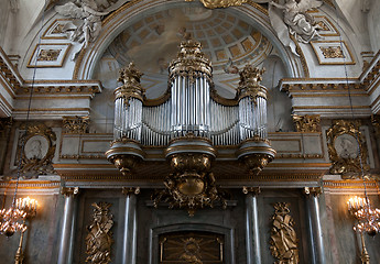 Image showing Old organ in the church