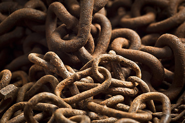 Image showing Rusty chain texture