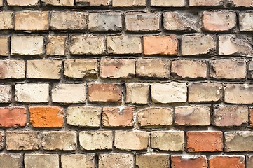 Image showing Abandoned brick wall texture