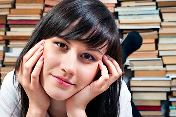 Image showing Cheerful young university student ready to start this semester