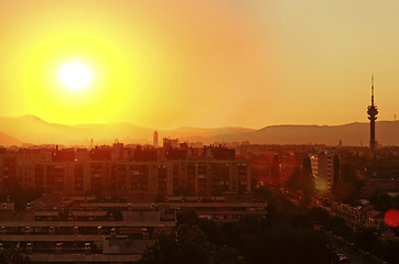 Image showing Utopistic image of an old city