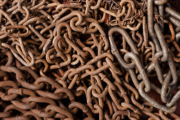 Image showing Rusty chain texture