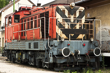 Image showing Old train at station