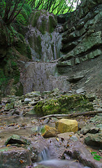 Image showing Waterfall in forest