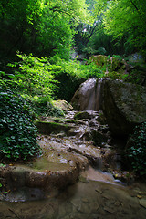 Image showing Waterfall in the green