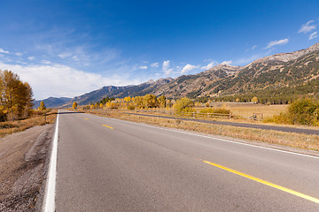 Image showing road in grand tetons