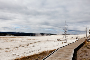 Image showing boardwalk in yellowstone