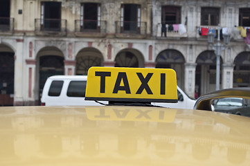 Image showing Taxi sign.