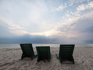 Image showing Serene beach scene