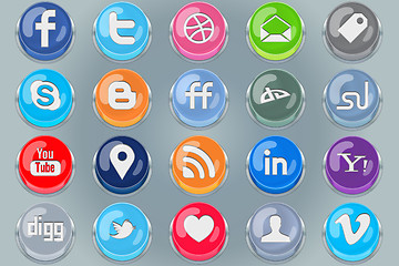 Image showing Social Push Icons