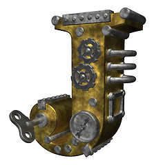 Image showing steampunk letter j