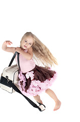 Image showing Little girl in studio