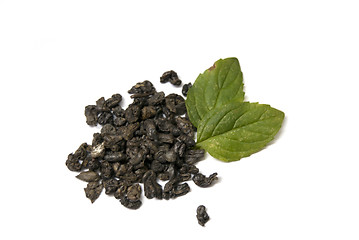 Image showing Green tea with mint