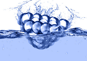 Image showing Blackberry in water
