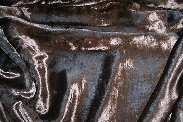 Image showing Brown Velvet Fabric