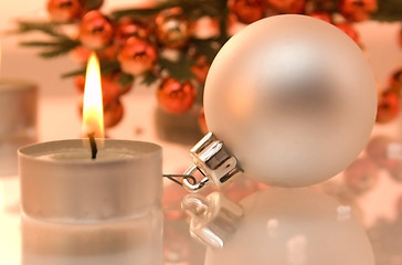 Image showing ball and candle