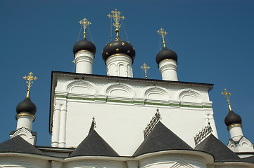Image showing domes of russian monastery