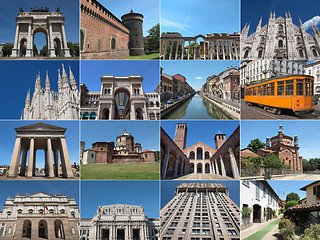 Image showing Milan landmarks