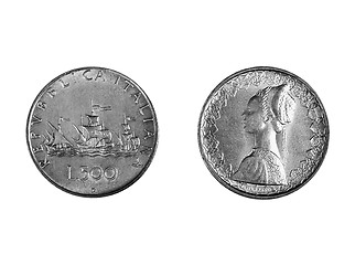 Image showing Italian 500 lire coin