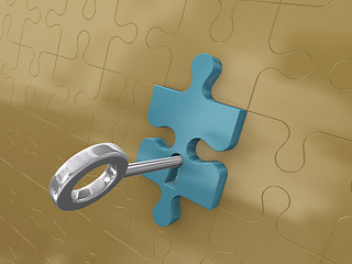 Image showing Platinum key