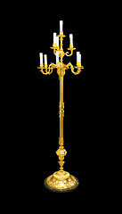 Image showing Gold candlestick