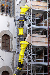 Image showing Construction scaffoldings